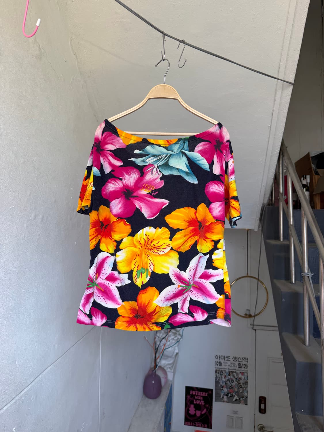 하와이안 플라워 오프숄더 상품이미지5