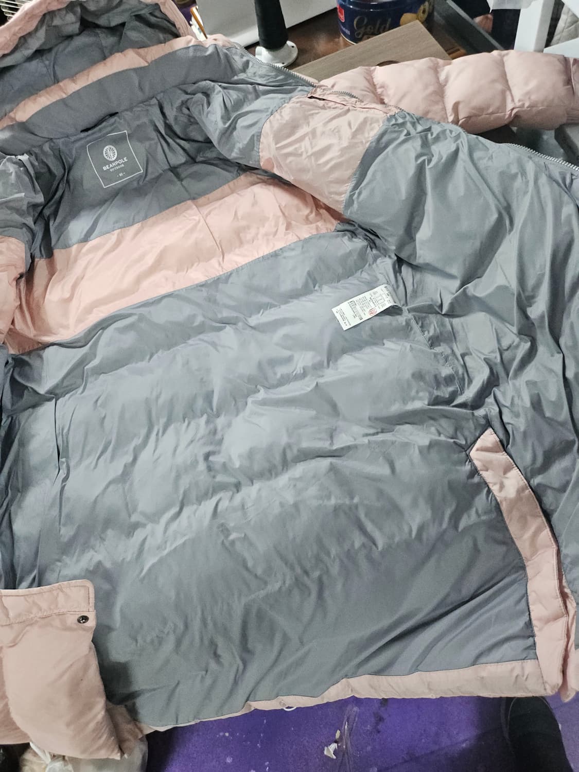 빈폴 핑크 여성  롱패딩  90 상품이미지5