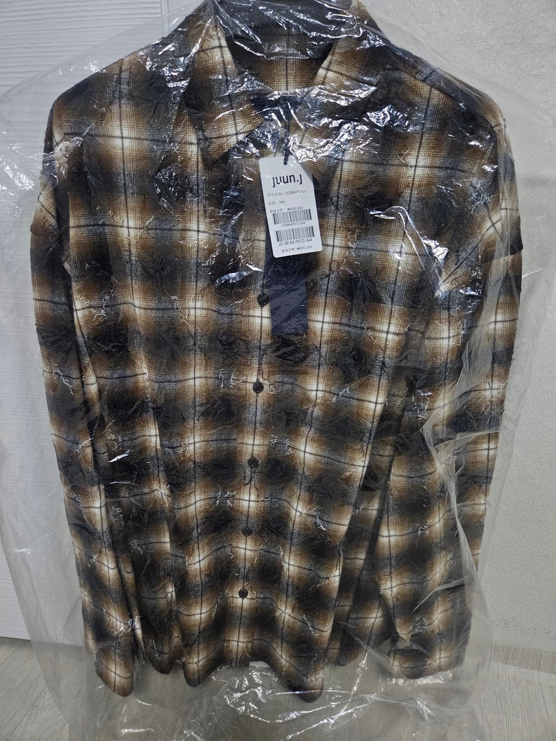 준지 아가일 브라운 셔츠 상품이미지1