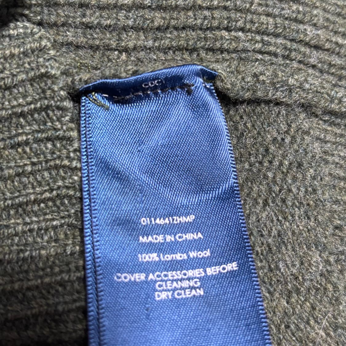 M 폴로랄프로렌 카키 반집업 니트 상품이미지5