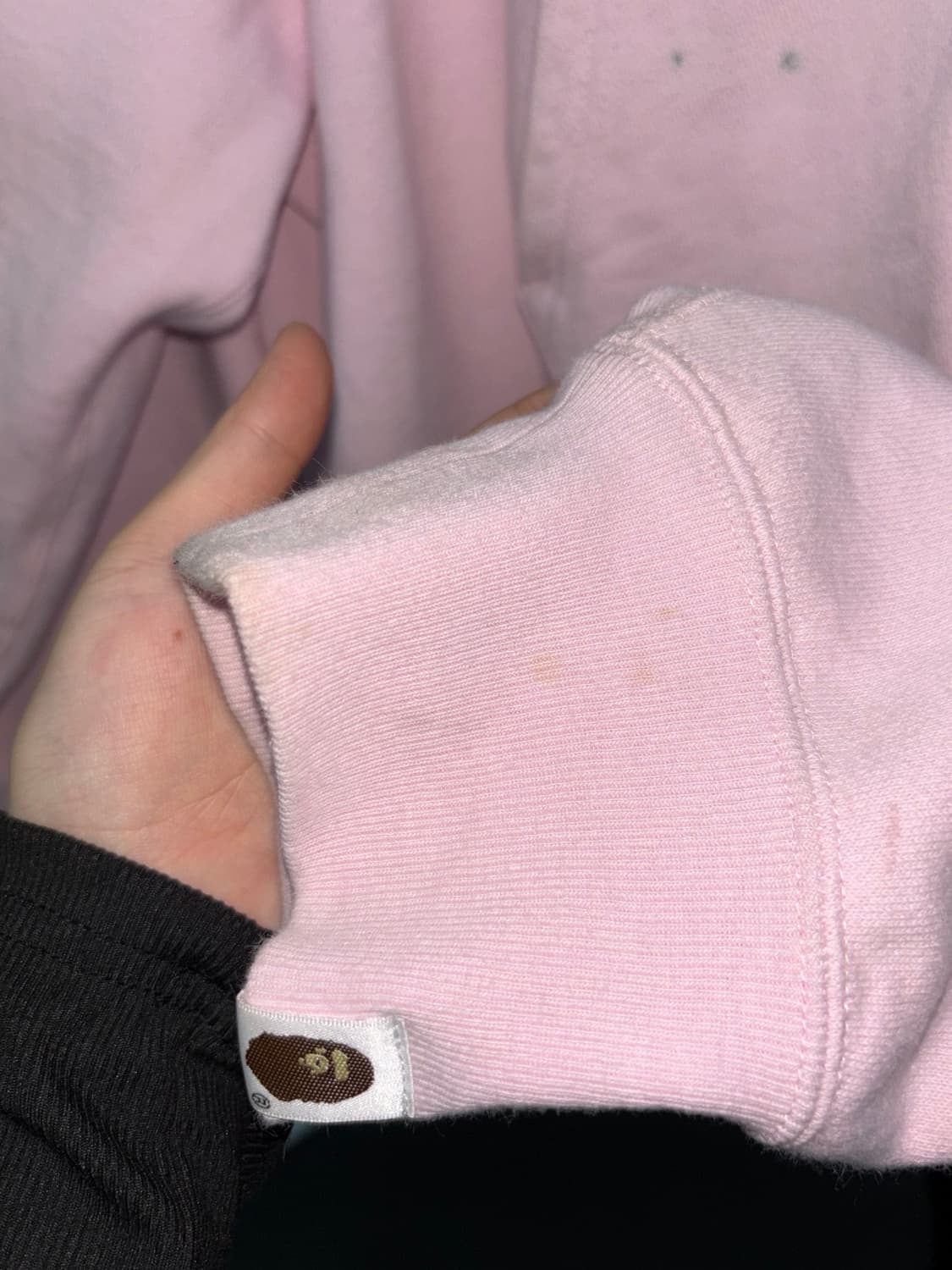 베이프 크리스탈 카모 로고 핑크 후드집업 상품이미지8