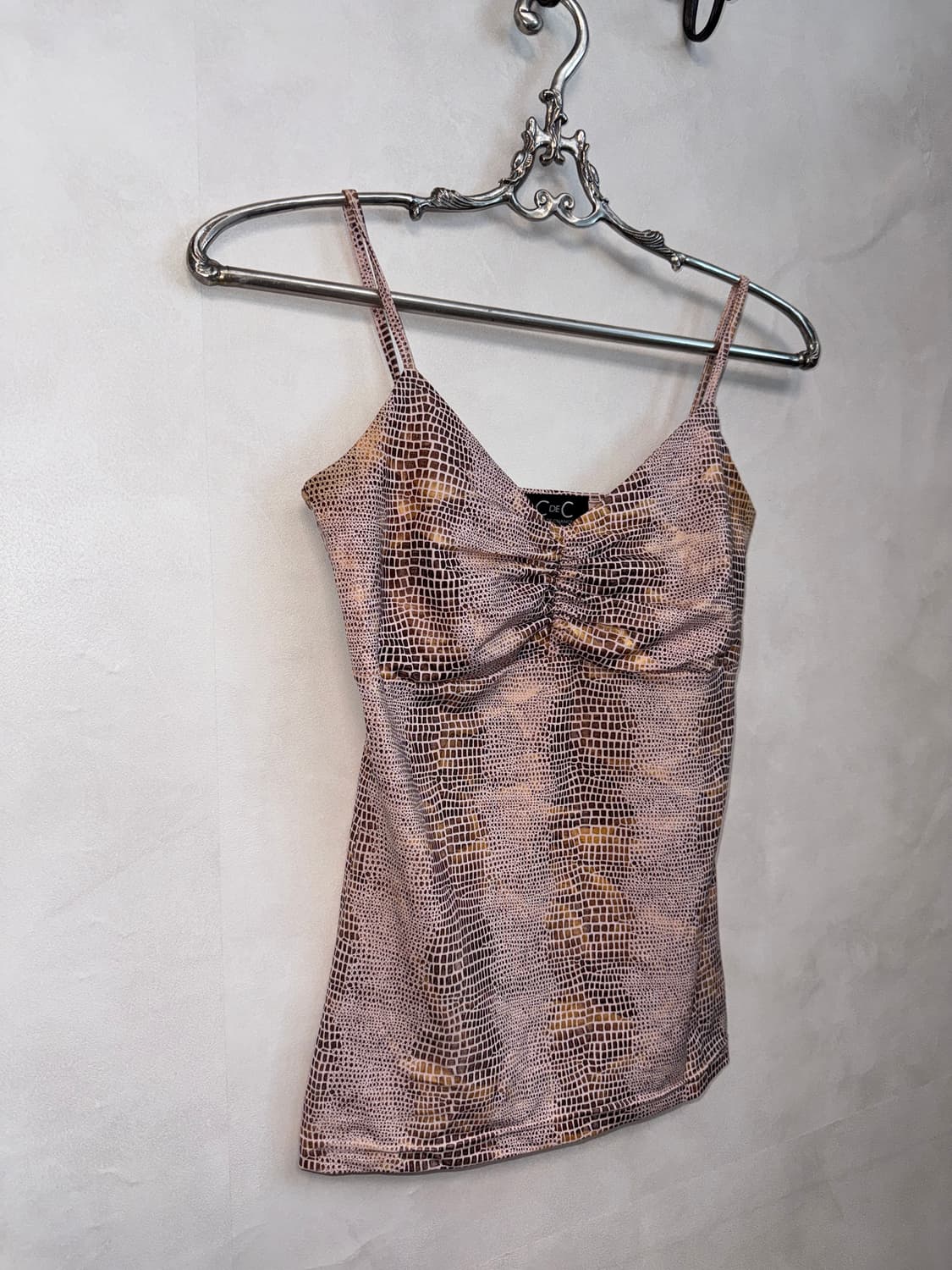 Metal pink gold python sleeveless 상품이미지2