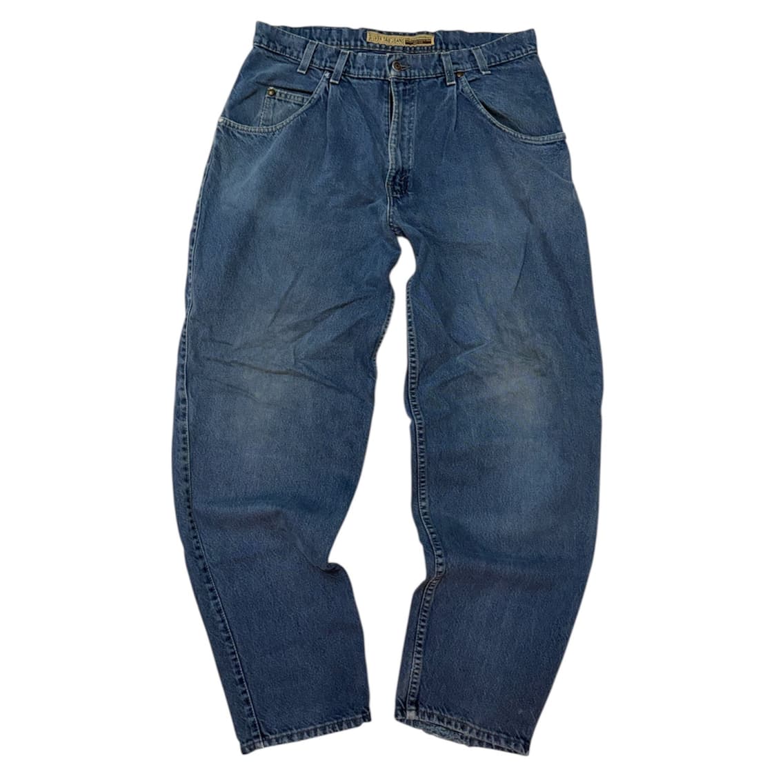 [36X32] 90s 리바이스 실버탭 초판 와이드 배기진 블루 상품이미지1