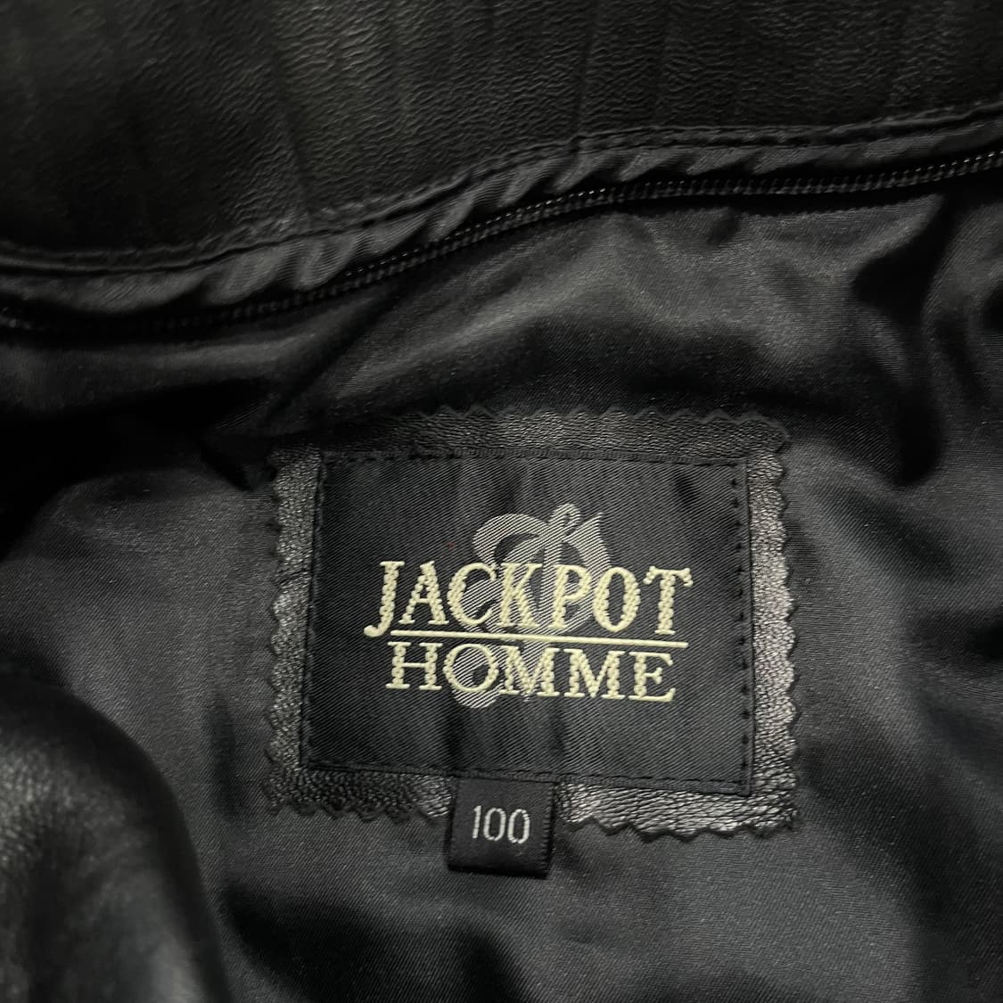 100 빈티지 양가죽 블랙 레더자켓 상품이미지5