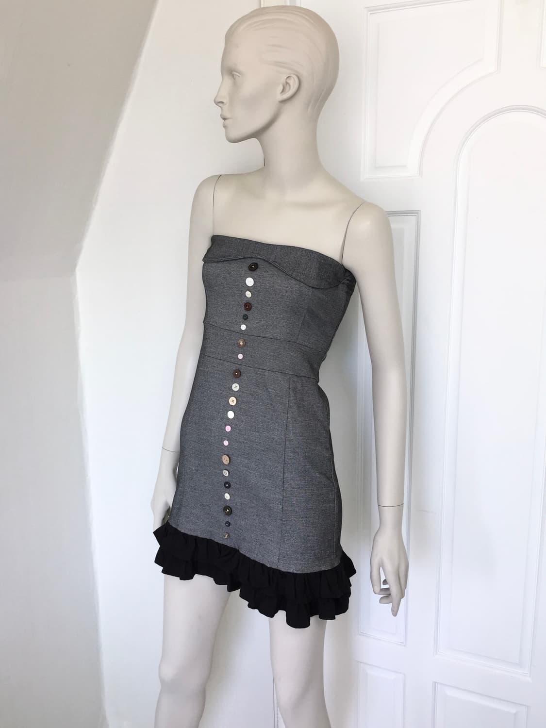 Baby Button Tube Top Dress  상품이미지2