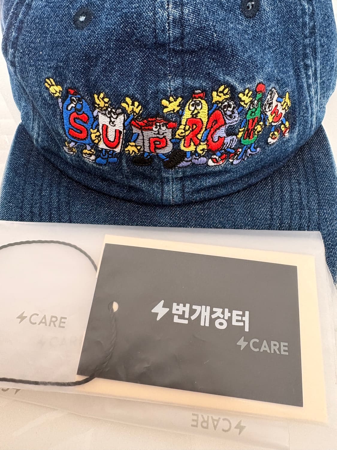 슈프림 6패널 볼캡 모자 프렌즈 워시드 데님 상품이미지2