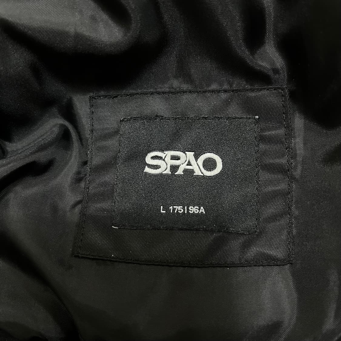 스파오 후드 레이어드 MA-1 항공점퍼 봄버자켓 [블랙] L/100 상품이미지4