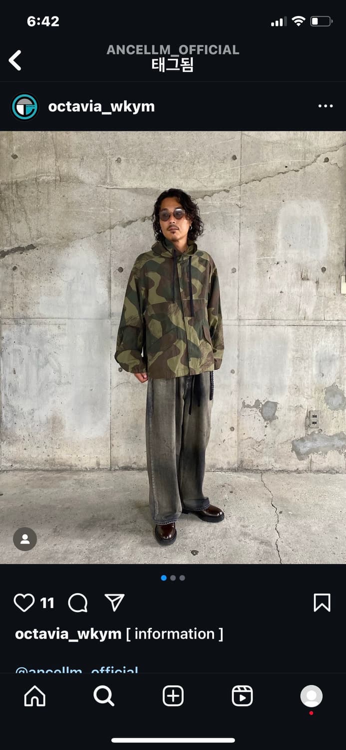 안셀름 와이드 에이징 데님 블랙 1사이즈 팝니다 상품이미지6