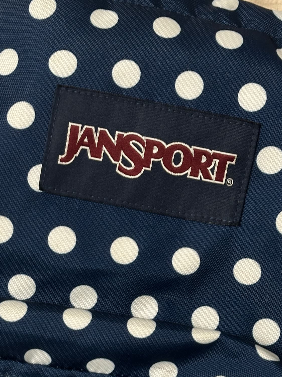 잔스포츠 네이비 도트 땡땡이 백팩 상품이미지7