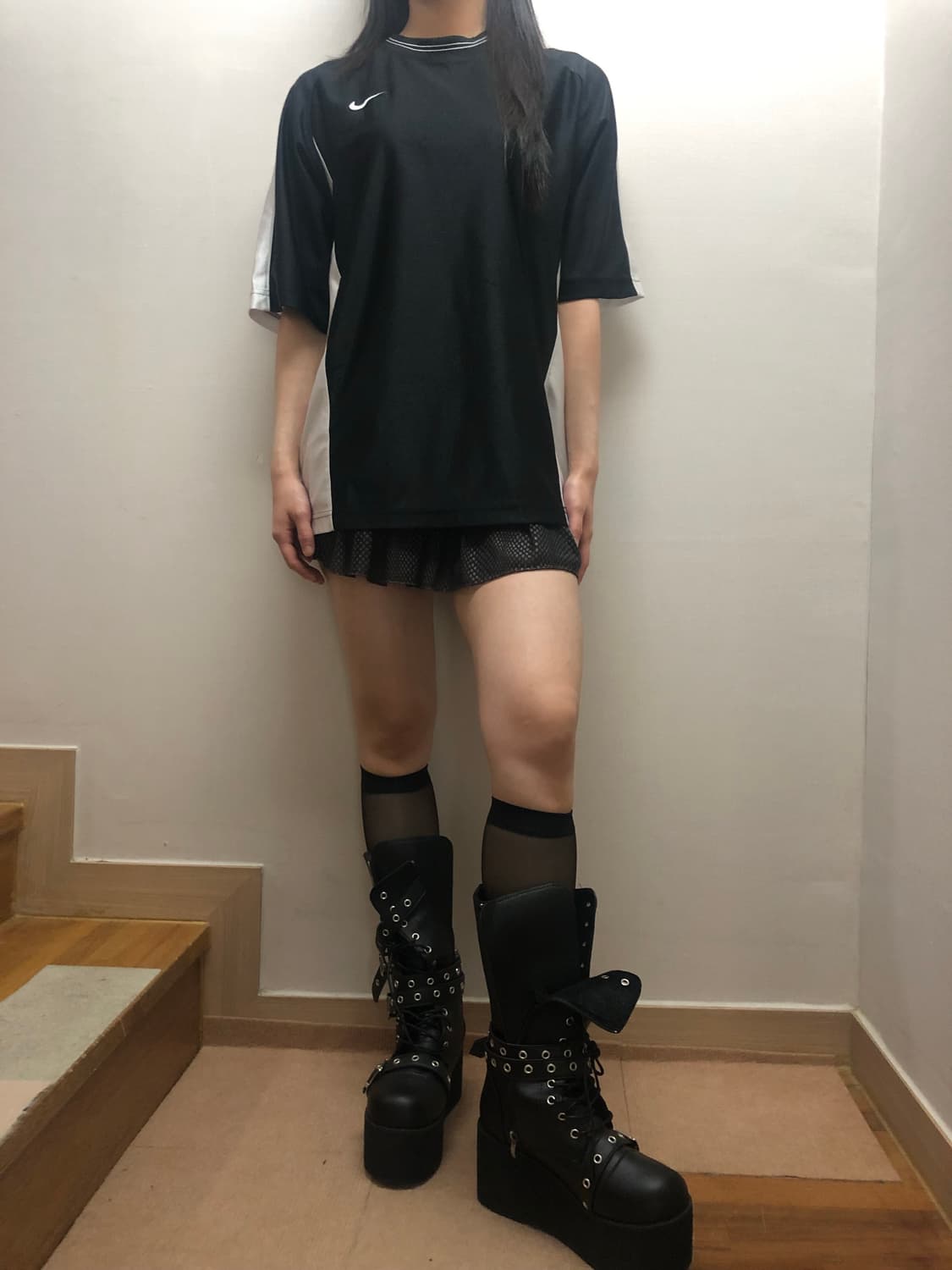 빈티지 나이키 블랙 스포티 반팔 상품이미지3
