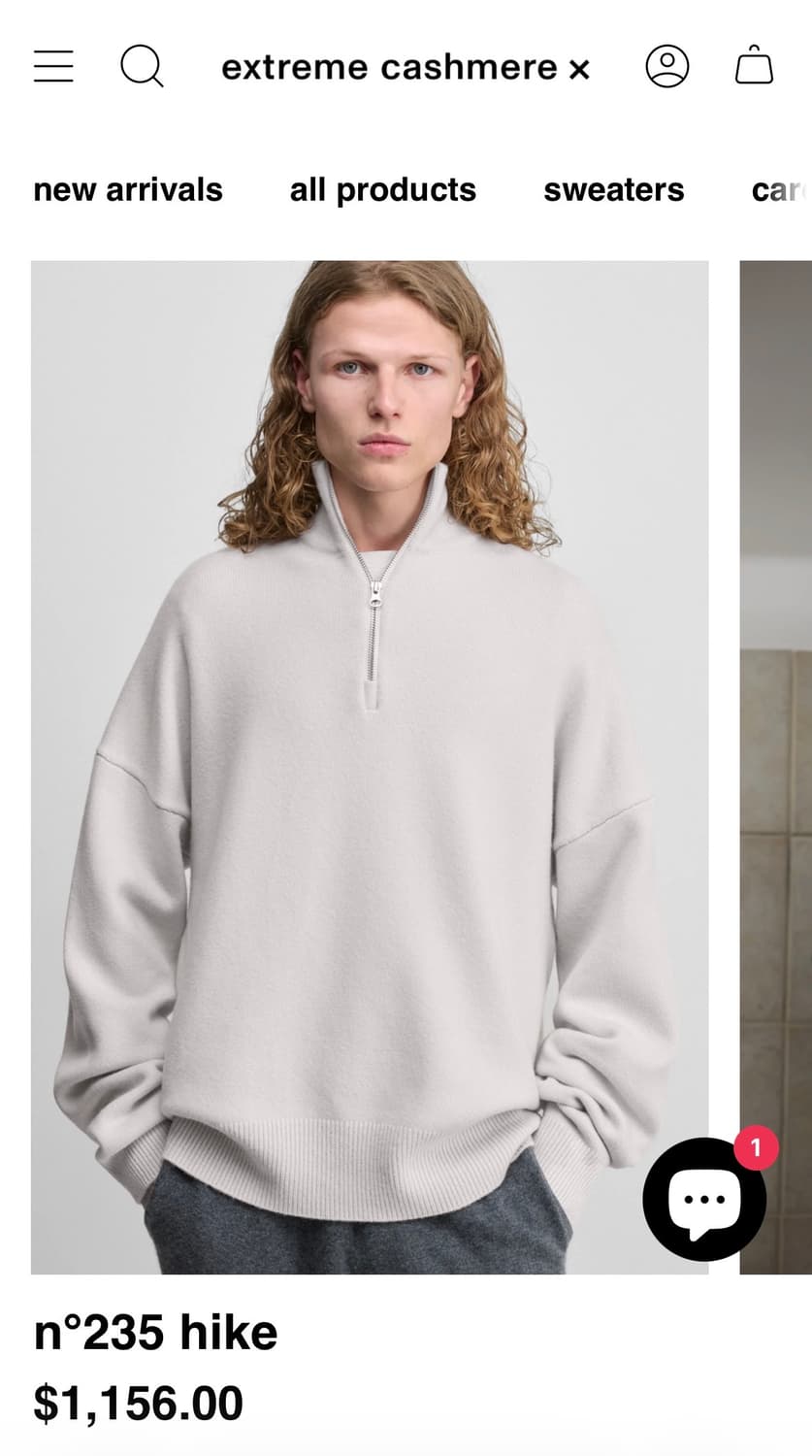 [OS] 익스트림 캐시미어 n.235 hike 니트 상품이미지1