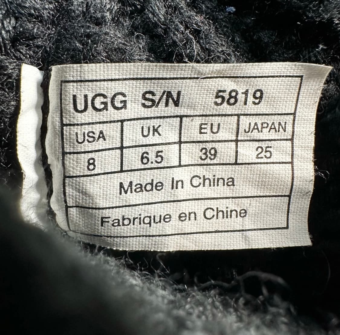 빈티지 어그 카디 부츠 블랙 상품이미지8