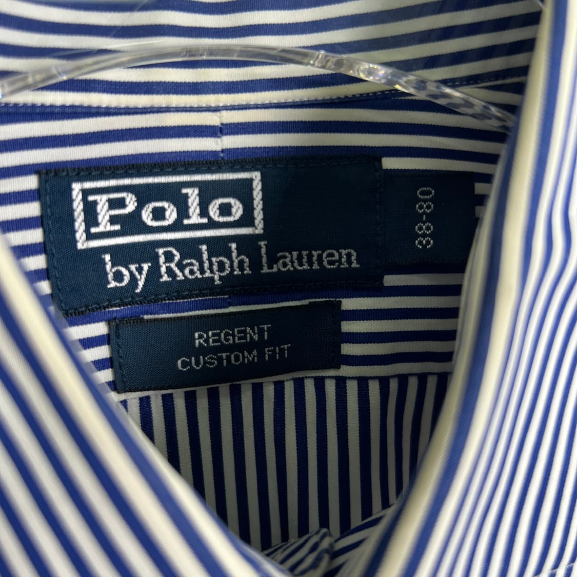 폴로 랄프로렌 블루 스트라이프 셔츠 M 상품이미지3