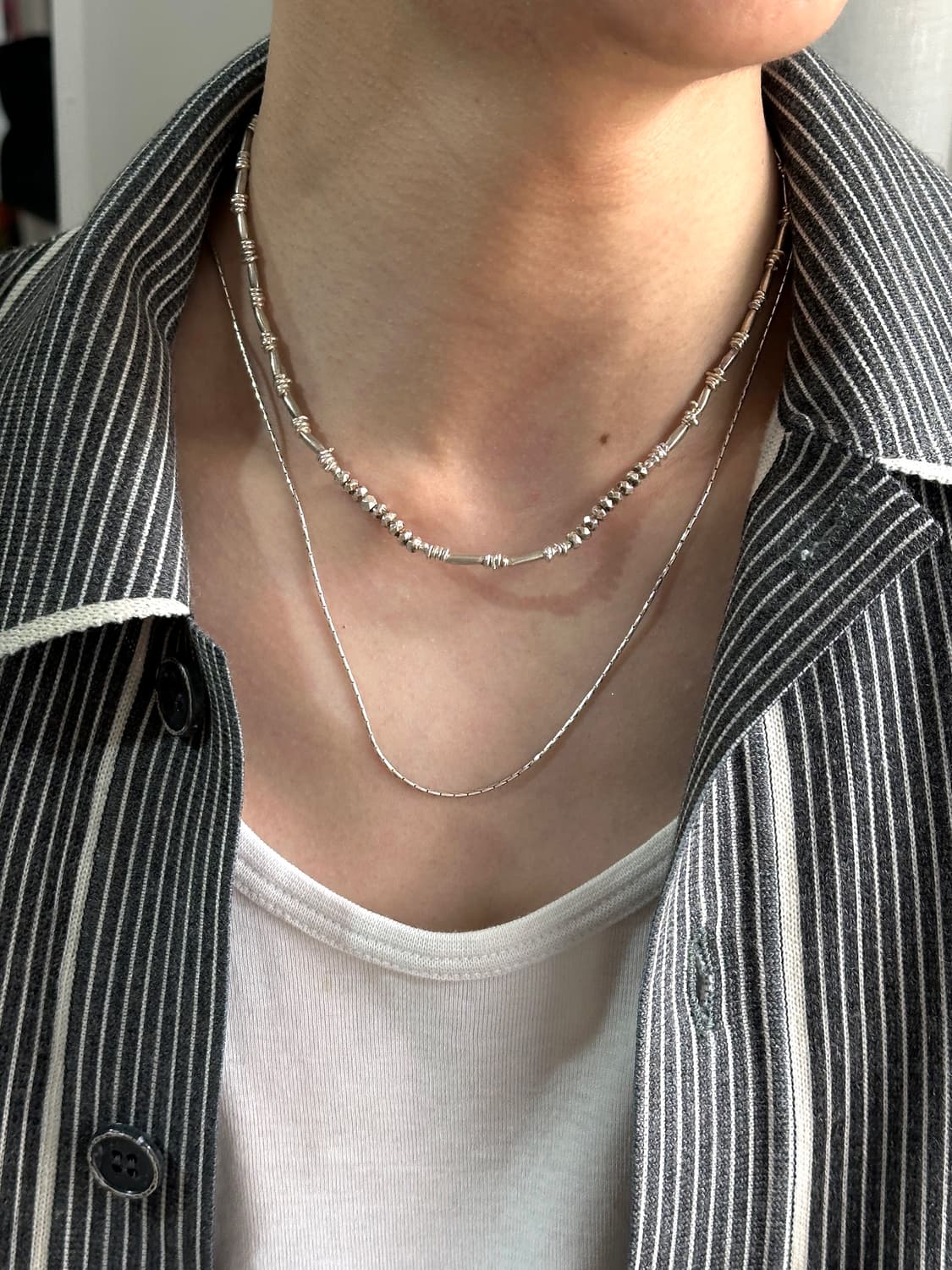 (Only 1)Karen Silver Handcrafted Irregul 상품이미지1