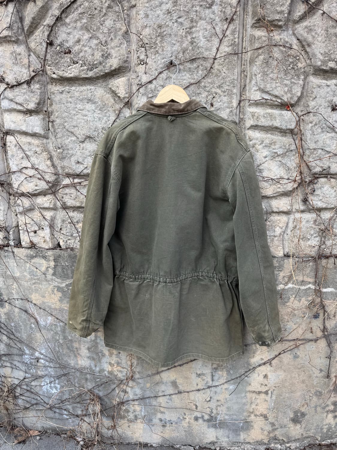 90s 칼하트 빈티지 pb2366 모스그린 페이딩 워크 초어 자켓 코트 상품이미지2