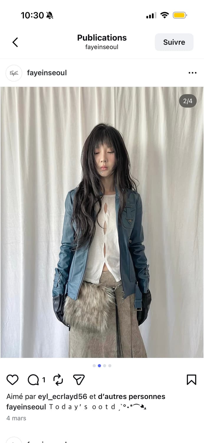 파예 Faye _White cut-out long sleeve top 상품이미지1