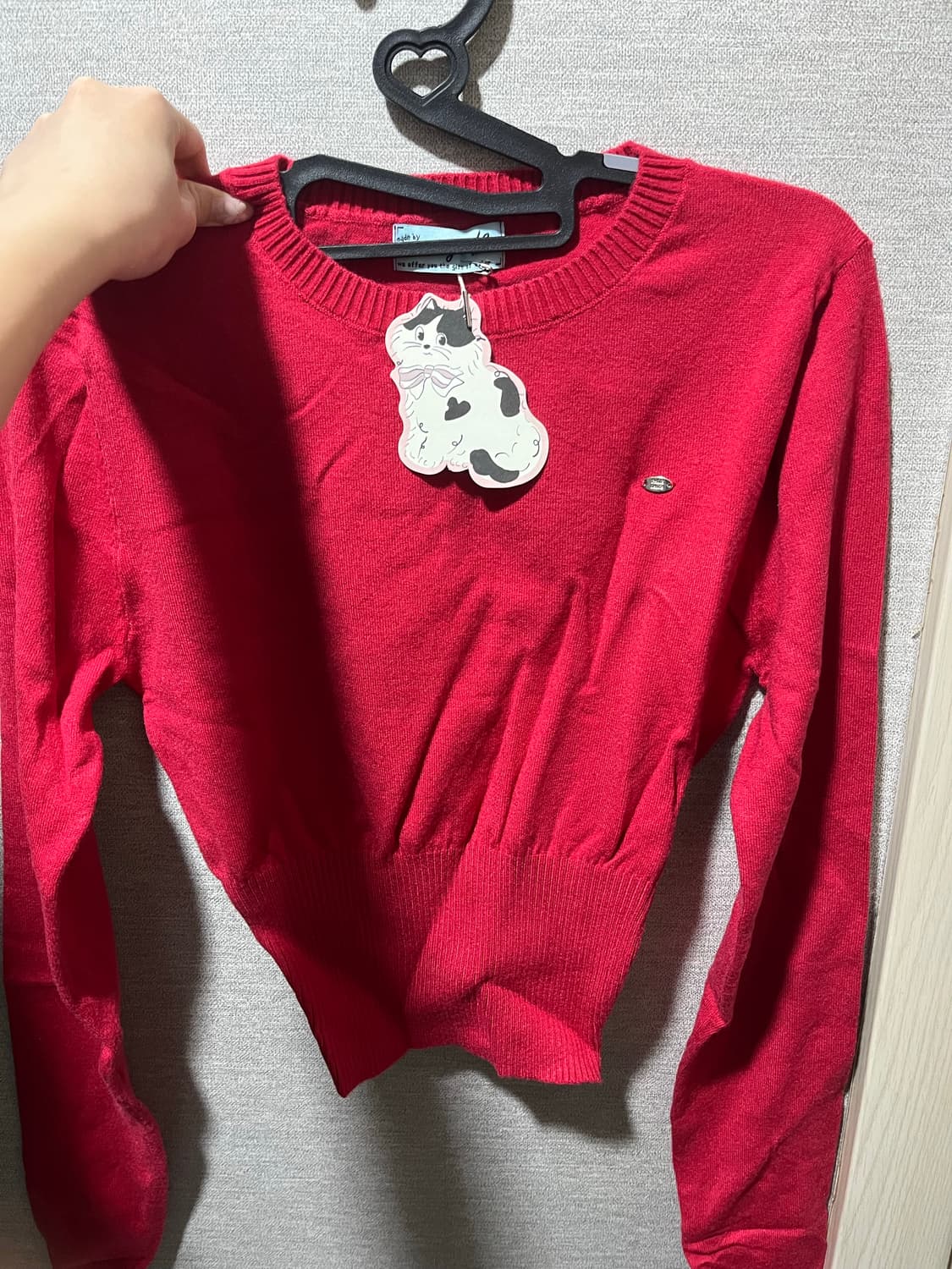 페일제이드 핏 레이온 니트 (레드) 상품이미지2