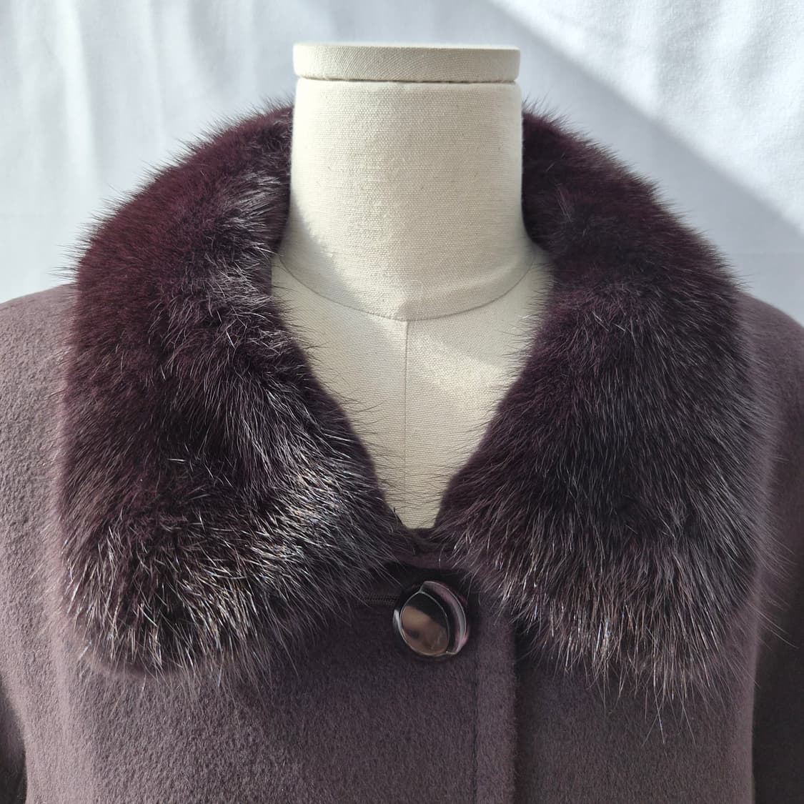 IMAGINA 앙고라 울 밍크카라 하프코트 상품이미지7