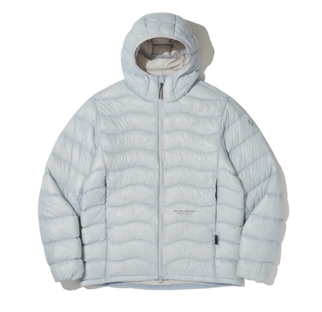 웰터 익스페리먼트 경량패딩 스카이블루 1사이즈 상품이미지1