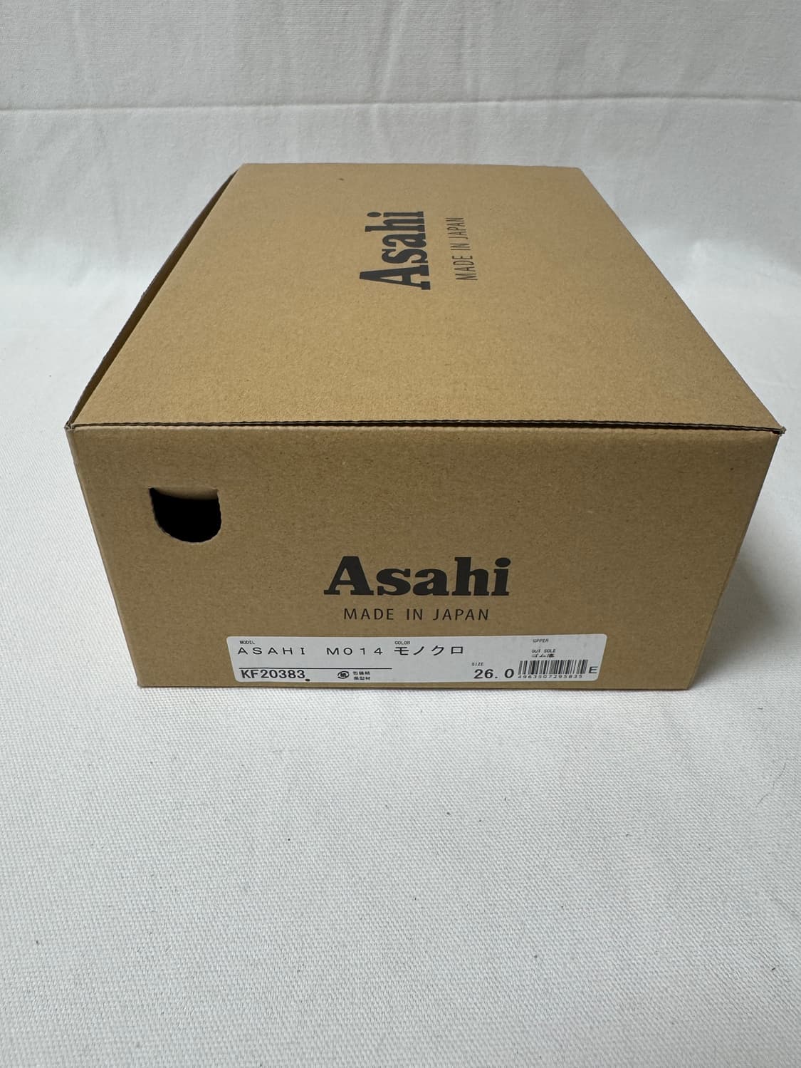 아사히 덱슈즈 모노크롬 스니커즈 새상품 260mm 상품이미지9