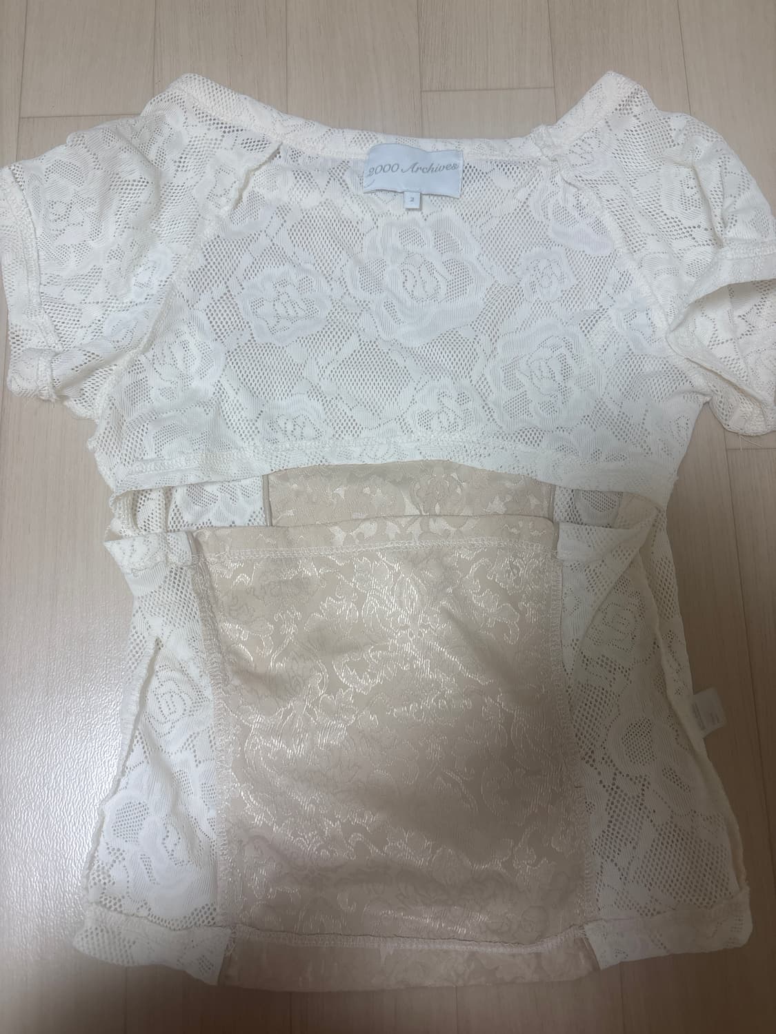 2000아카이브 단종 LACE PIPING TOP 2사이즈 상품이미지2