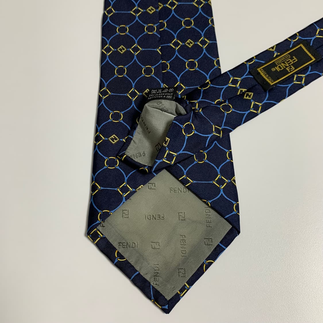 펜디(FENDI) FF모노그램 기하학적패턴 새상품급 명품넥타이 S등급 상품이미지7