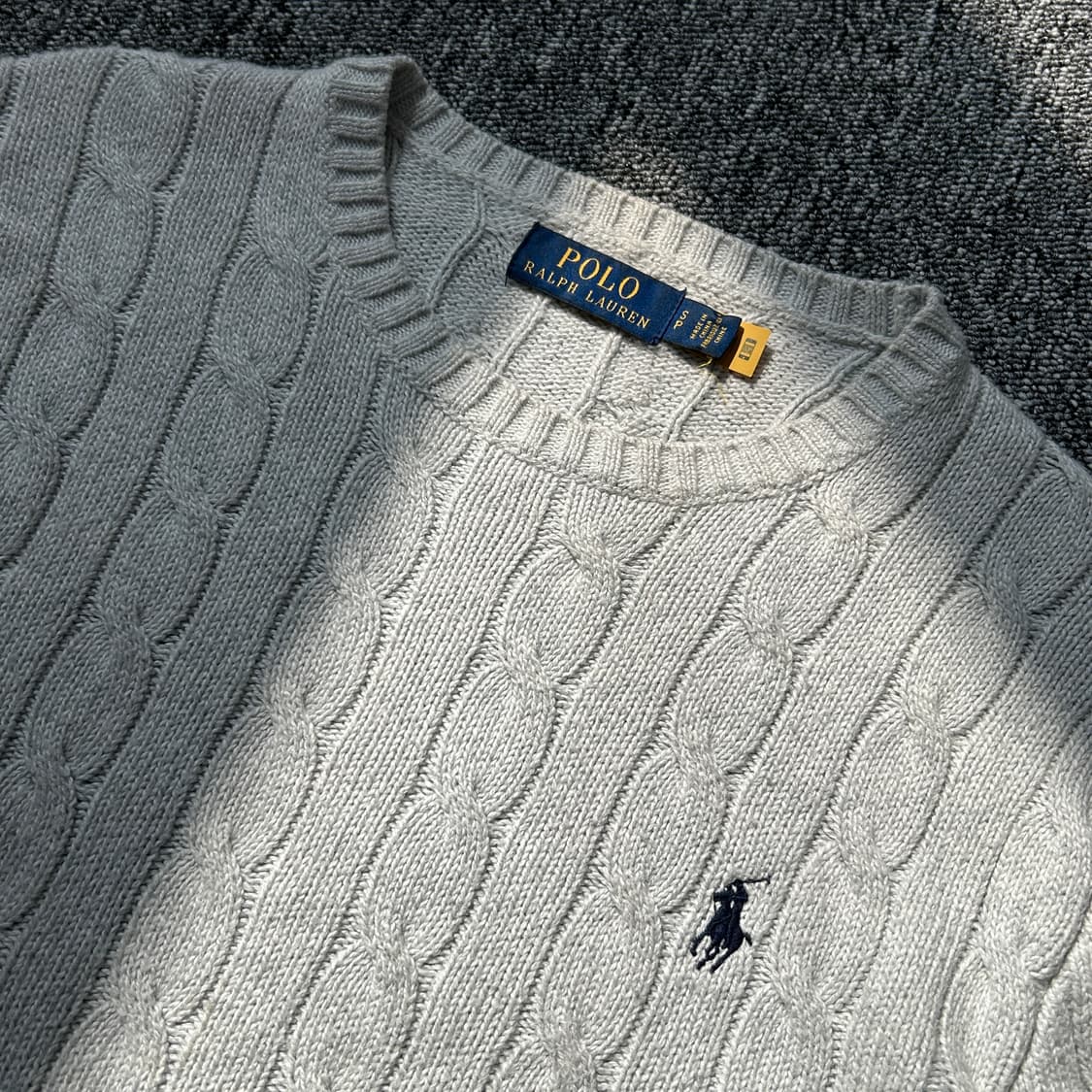 폴로 랄프로렌 그레이 케이블 니트 상품이미지4