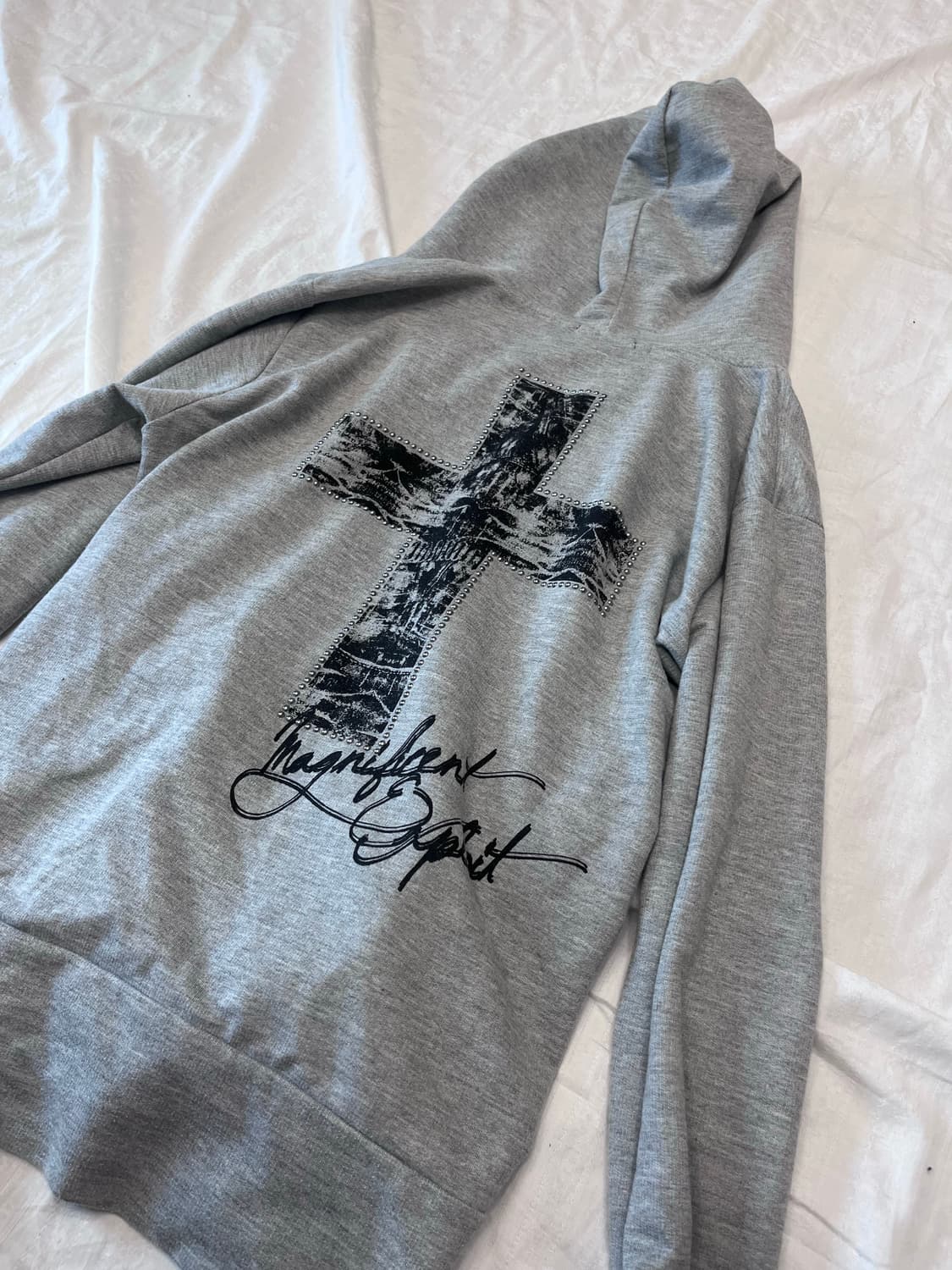 Leopard Cross print Hoodie zip up 상품이미지5