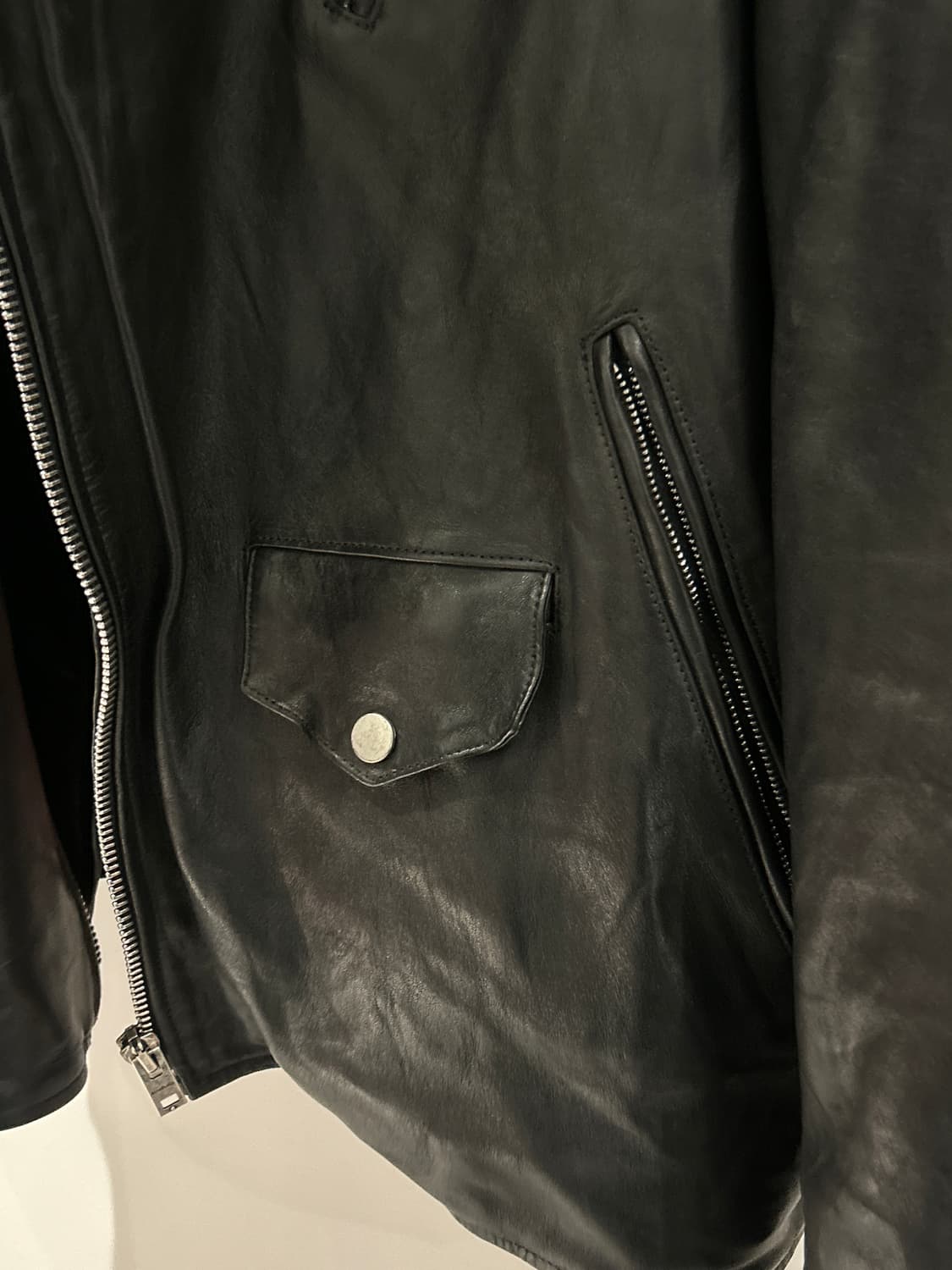 Acne Studios Leather Rider Jacket 상품이미지4