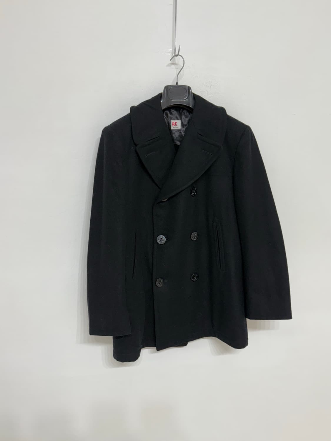 90‘s USN Wool Pea Overcoat. 상품이미지7