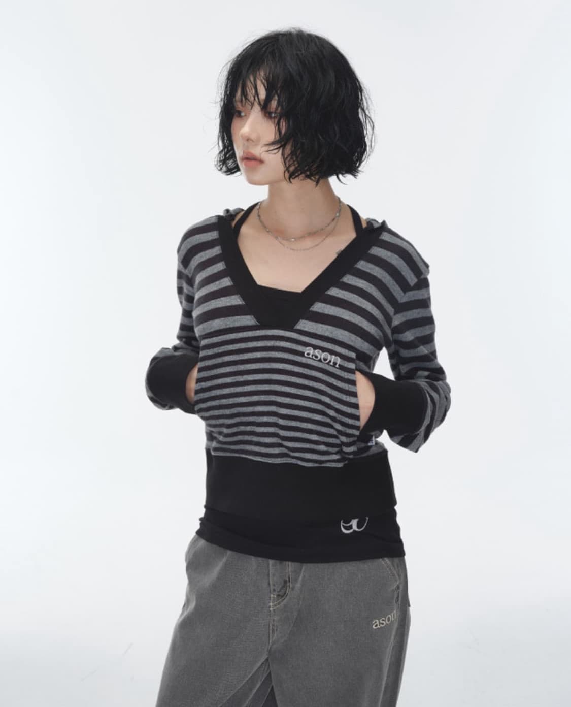 애즈온 후드집업 팔아요 상품이미지1