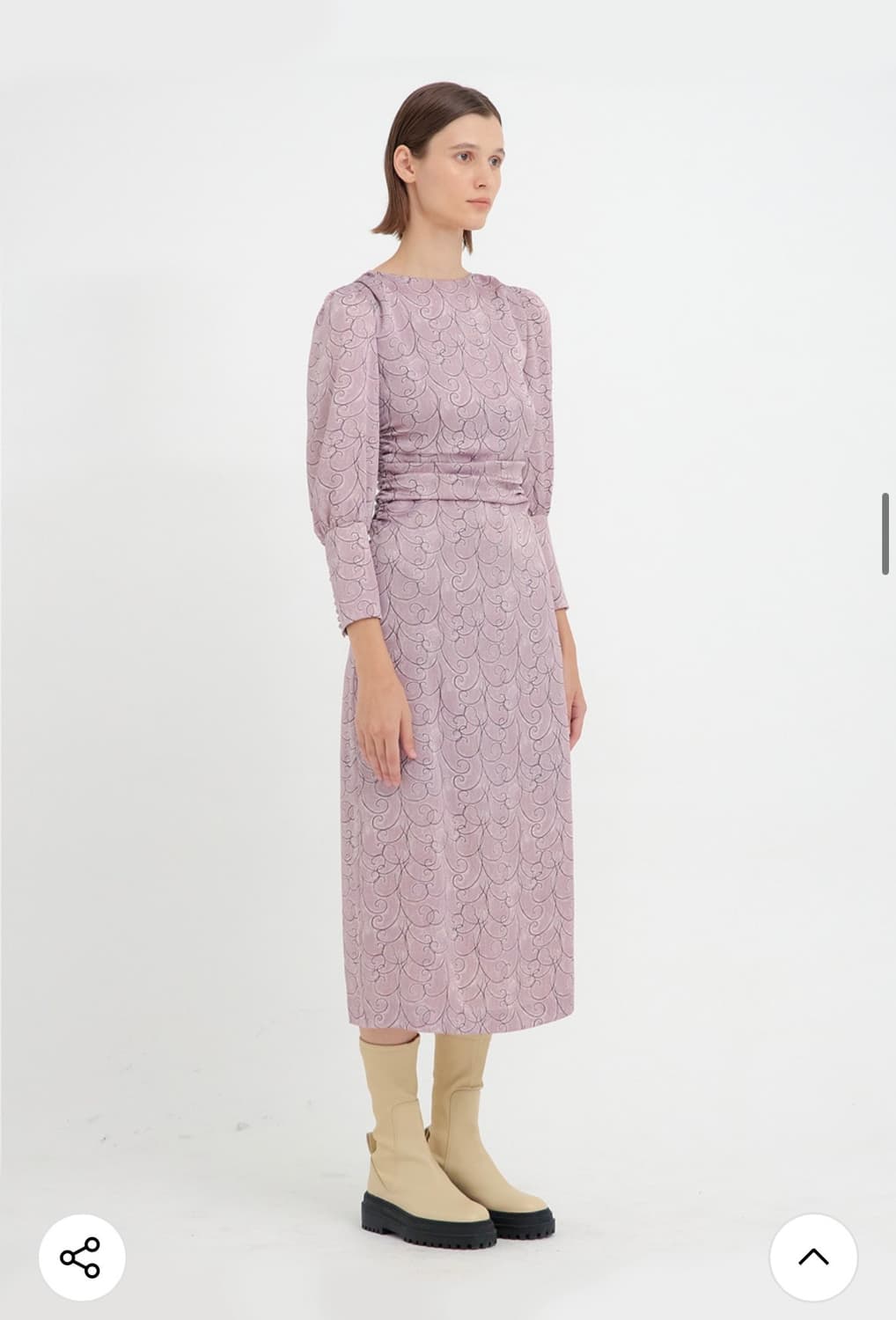 룩캐스트 pink kate shirring dress 상품이미지3