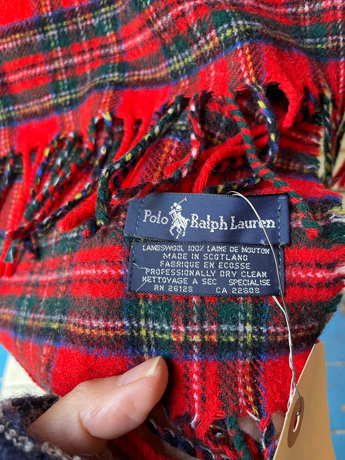 Polo Ralph Lauren Lambswool Tartan Scarf 상품이미지5