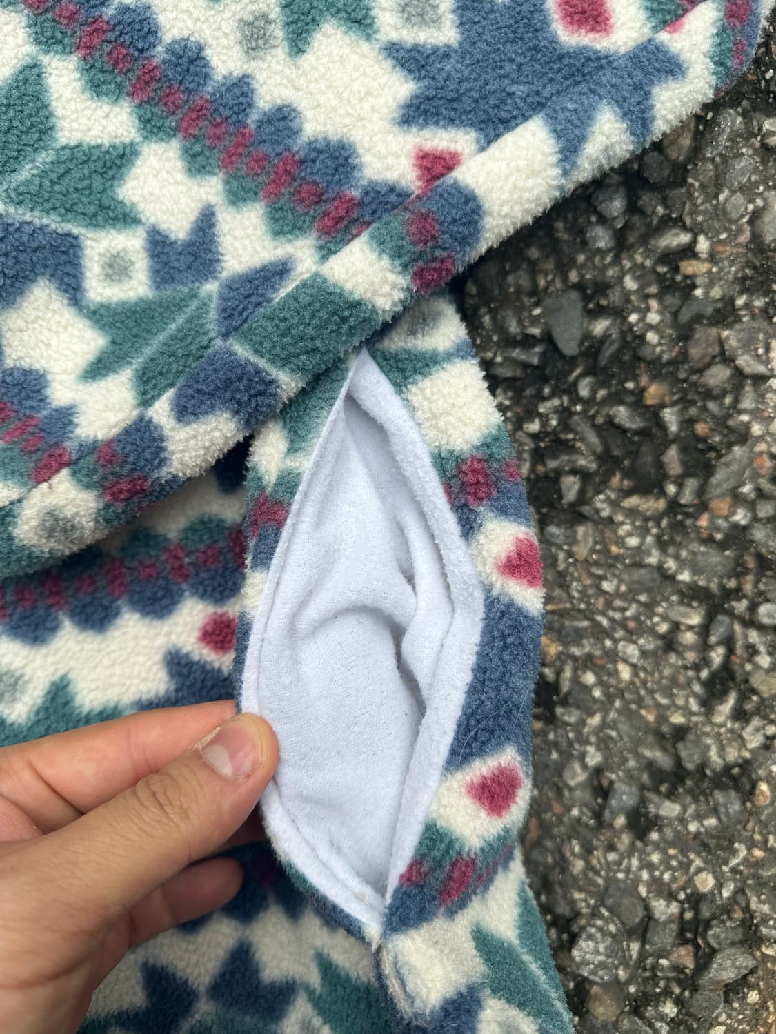 90s 빈티지 엘엘빈 노르딕 패턴 플리스 자켓 상품이미지3