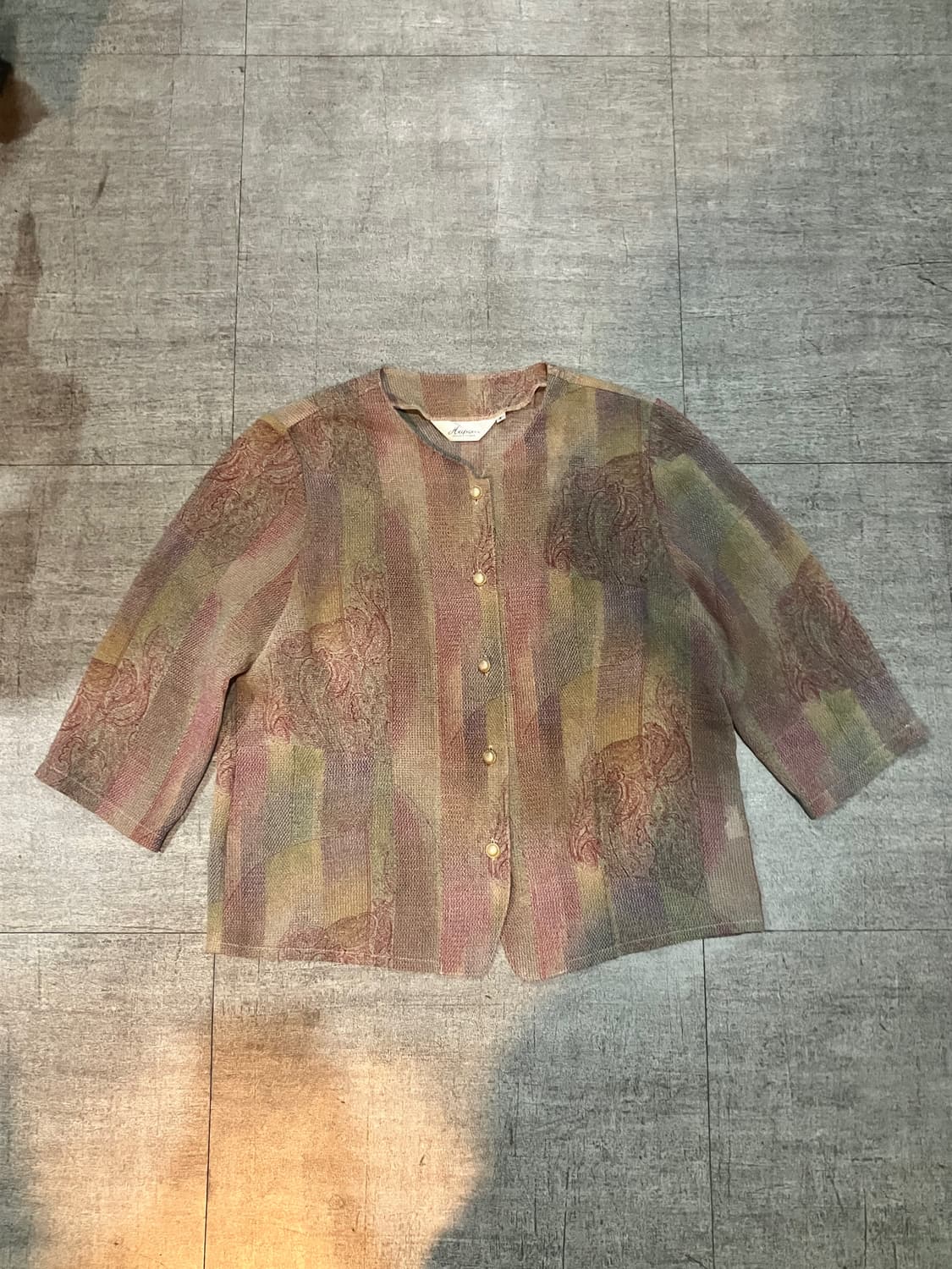 일본빈티지 Hapon 하구미모리걸 달천깔페어리 레인보우블라우스 상품이미지1