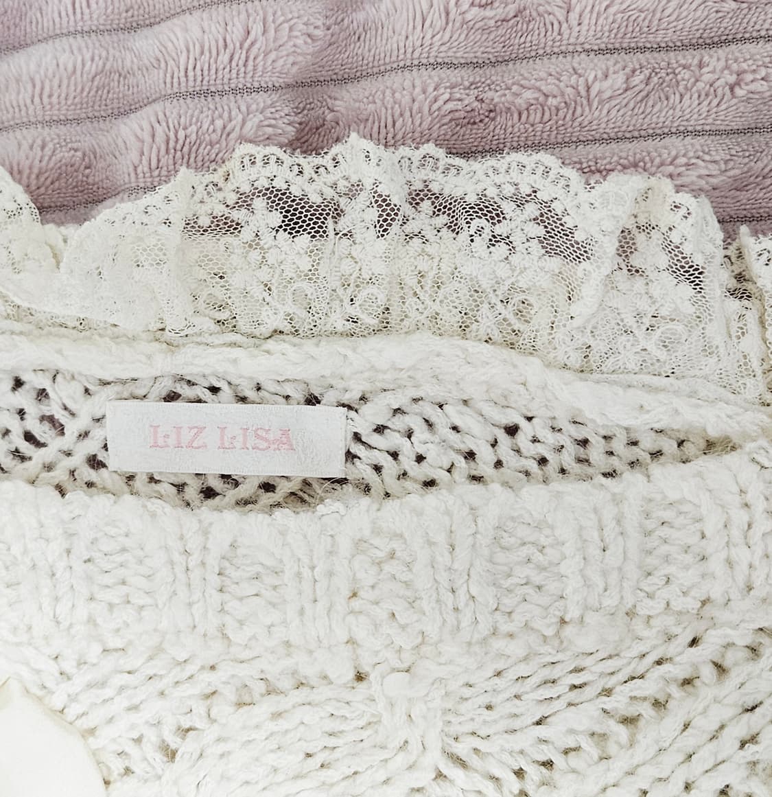 리즈리사 리본 니트 원피스 / 갸루 히메갸루 라떼갸루 달천깔 상품이미지3