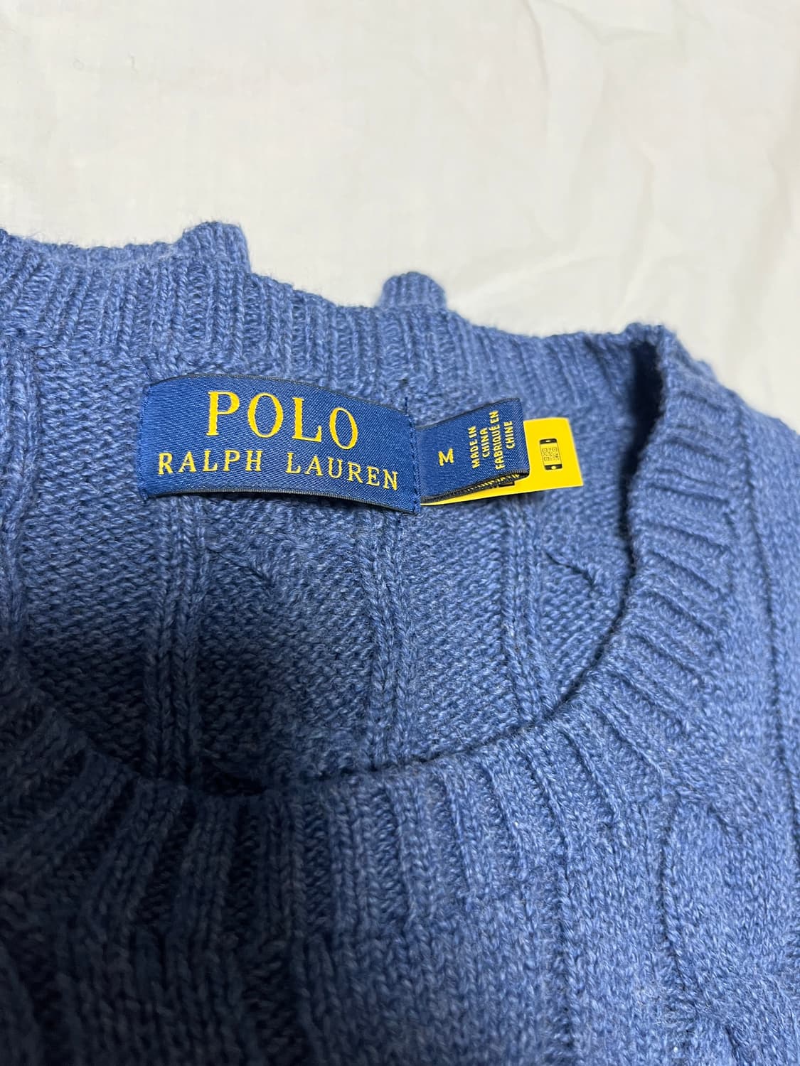 [M] 폴로 케이블 니트 스웨터 상품이미지5