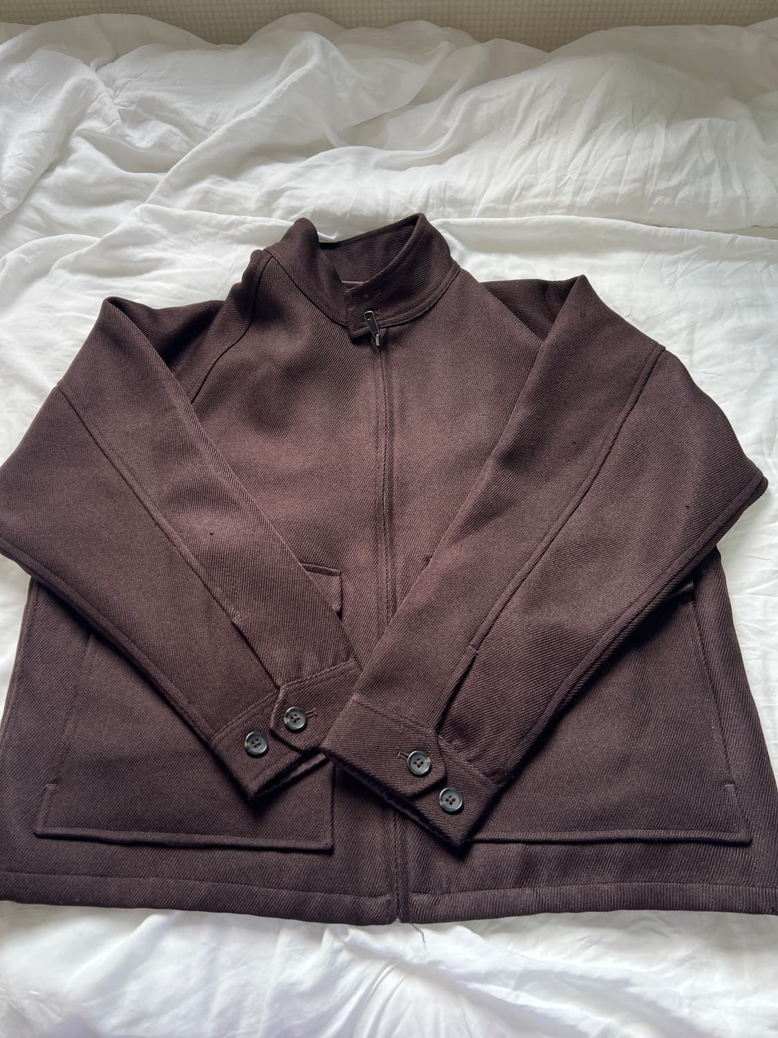 프릭스스토어 다크브라운컬러 헤링턴 블루종 자켓  상품이미지1