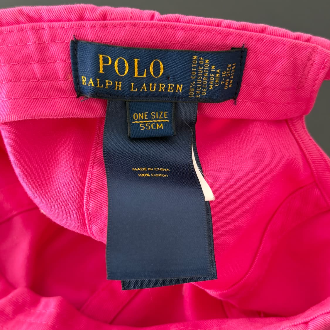 폴로 랄프로렌 볼캡 모자 핑크 상품이미지5