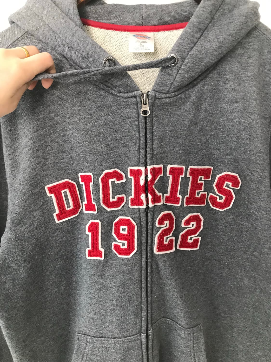 디키즈 덤블로고 그레이 후드집업 상품이미지4