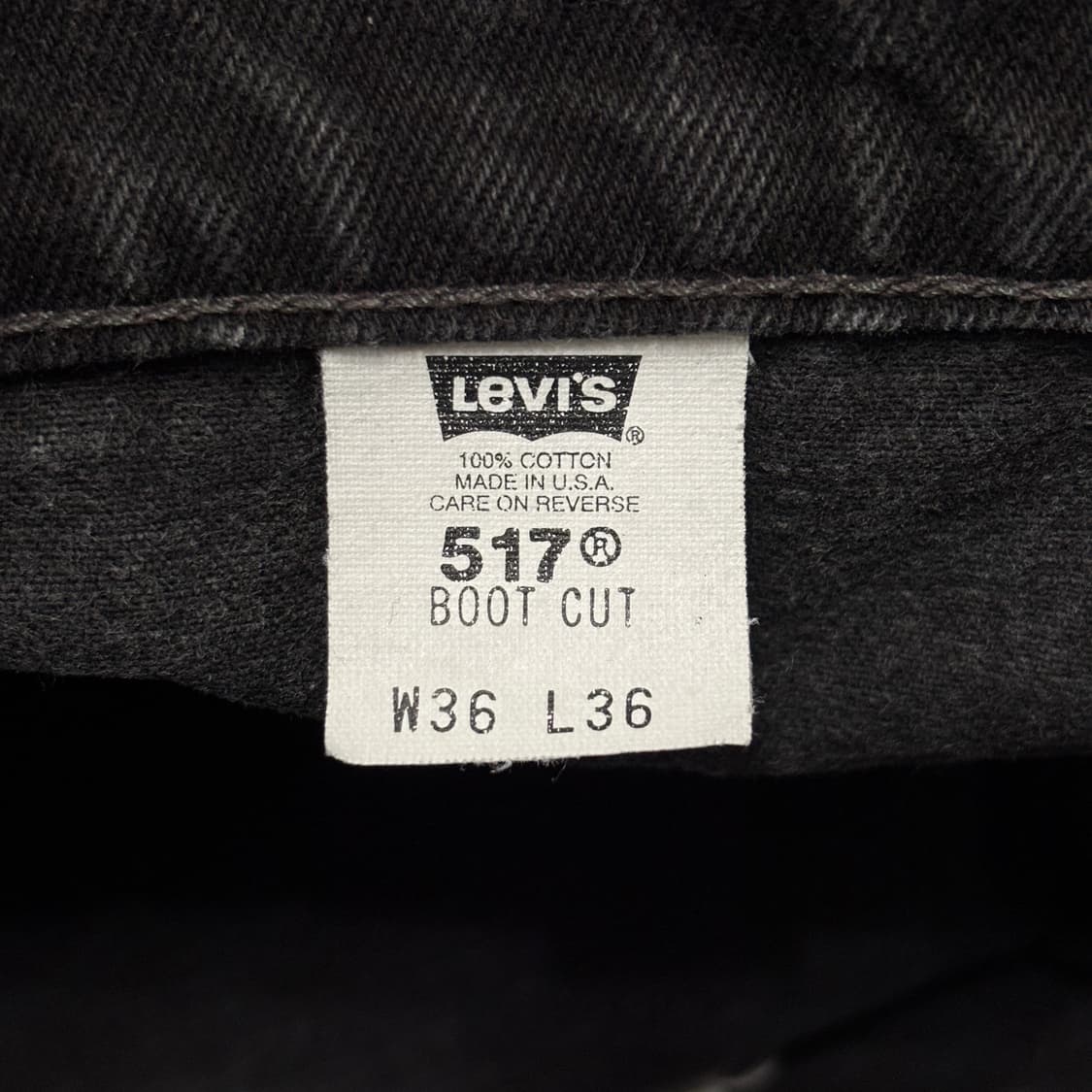 90s 빈티지 리바이스 517 블랙 허리44cm 상품이미지7
