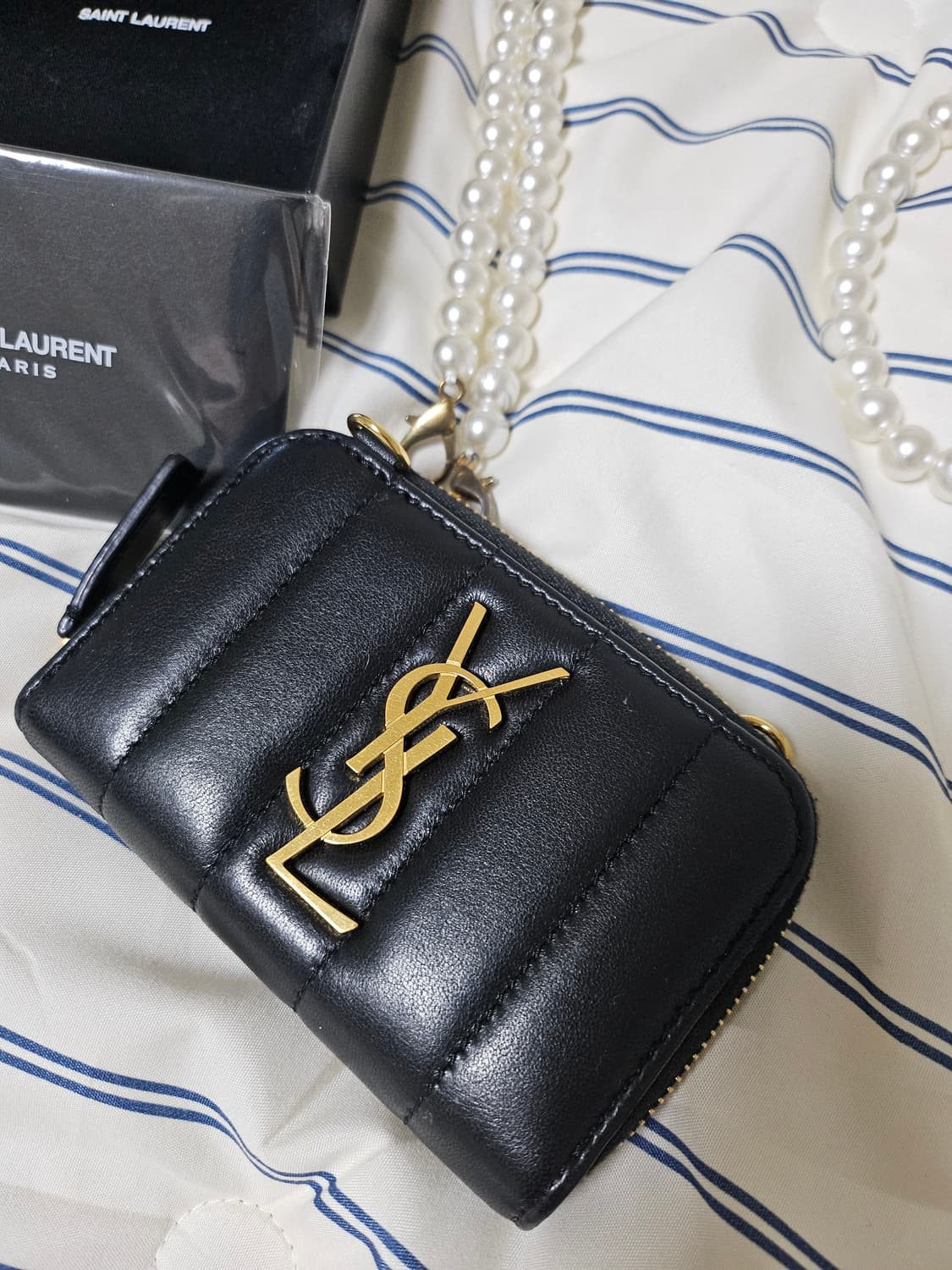 생로랑  지퍼돌이 카드지갑(정품) 상품이미지4