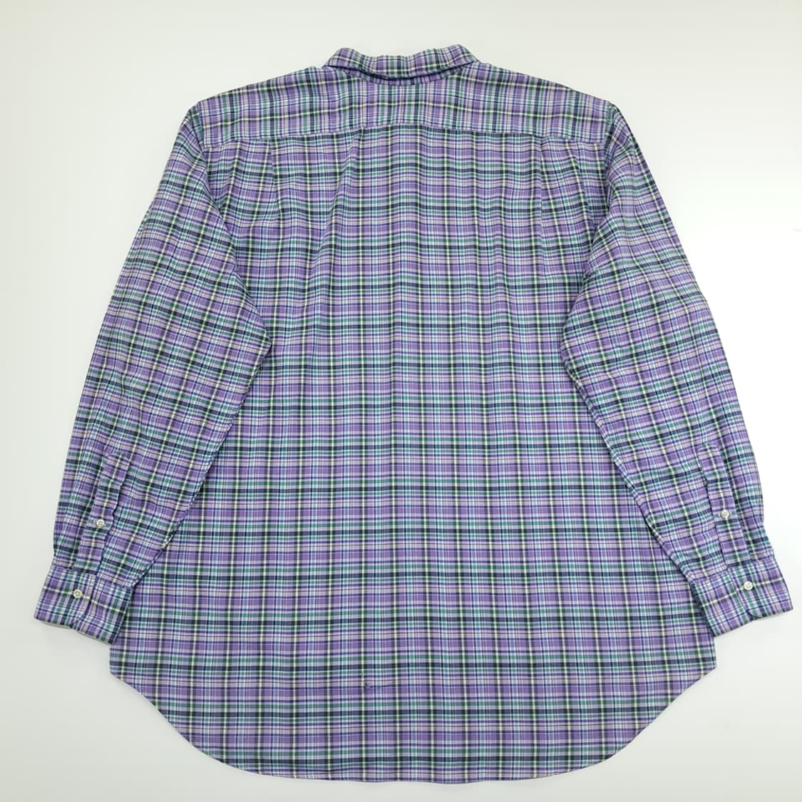 CN787 2XLT 폴로 랄프로렌 라벤더그린 타탄체크 긴팔 셔츠 남방 상품이미지8