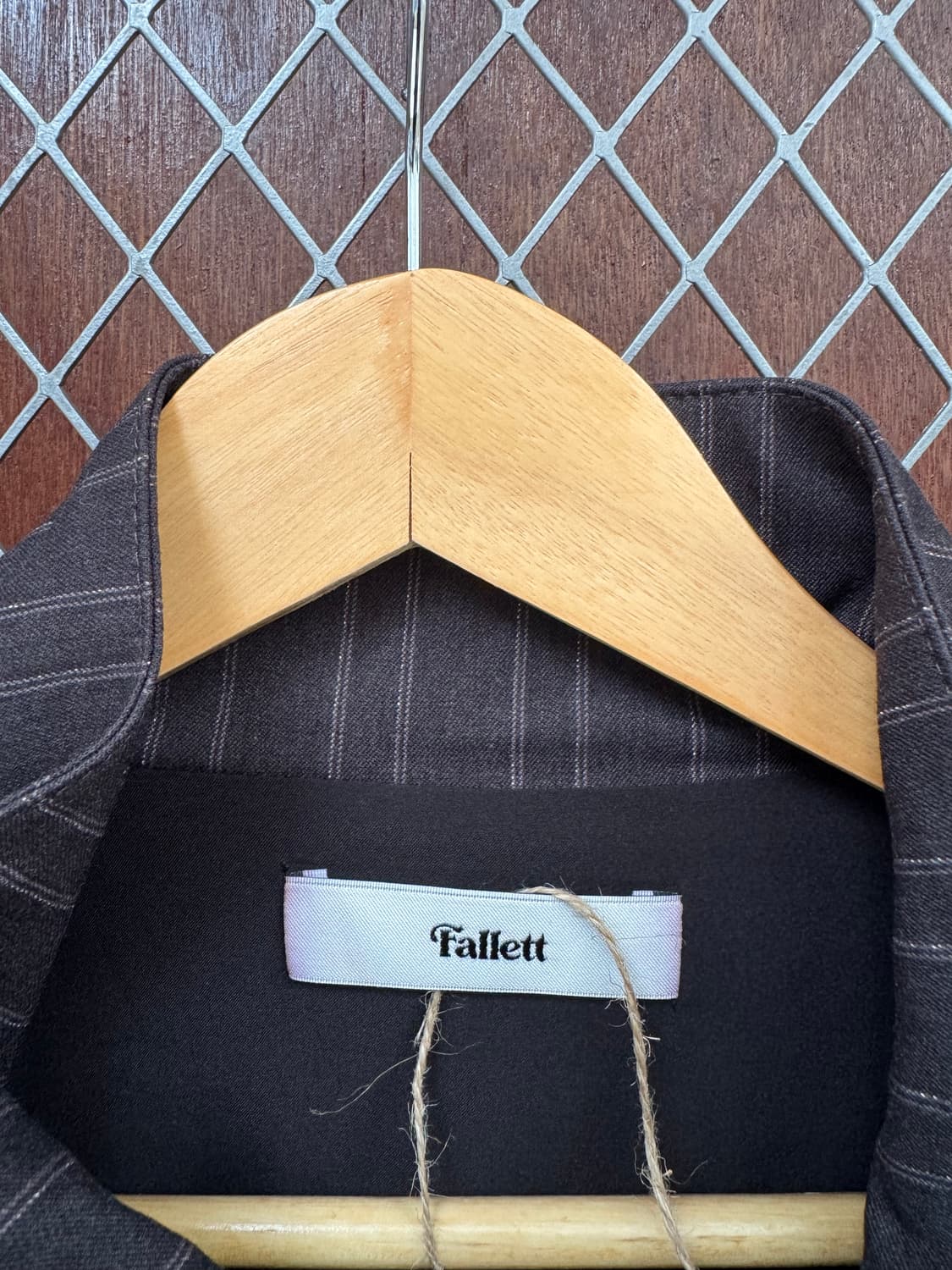 팔렛 fallett 스탠카라 이중 집업 스트라이프 블루종 자켓 M 상품이미지8
