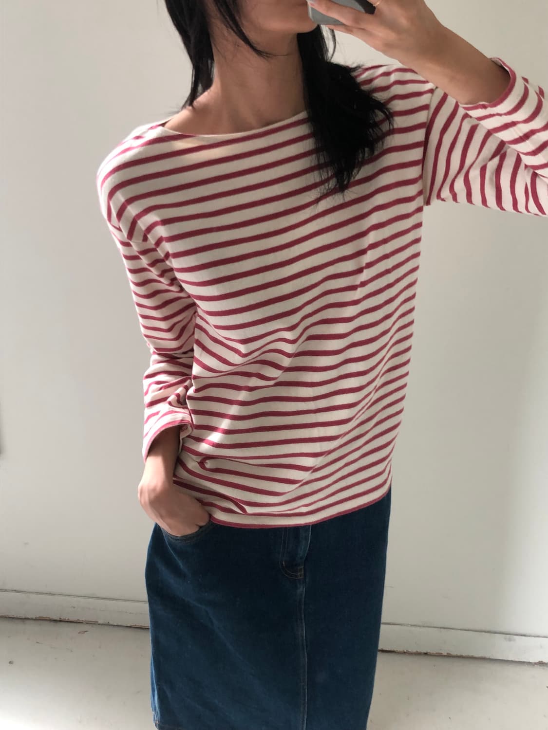 일본빈티지 스트라이프 롱슬리브 상품이미지1