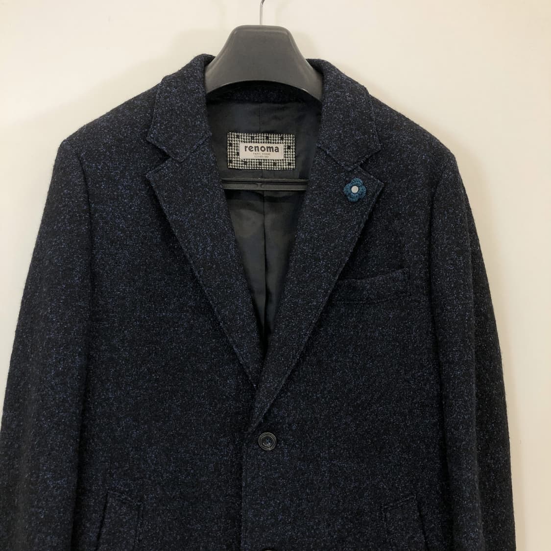 레노마 울 싱글코트 100 사이즈 네이비 상품이미지2