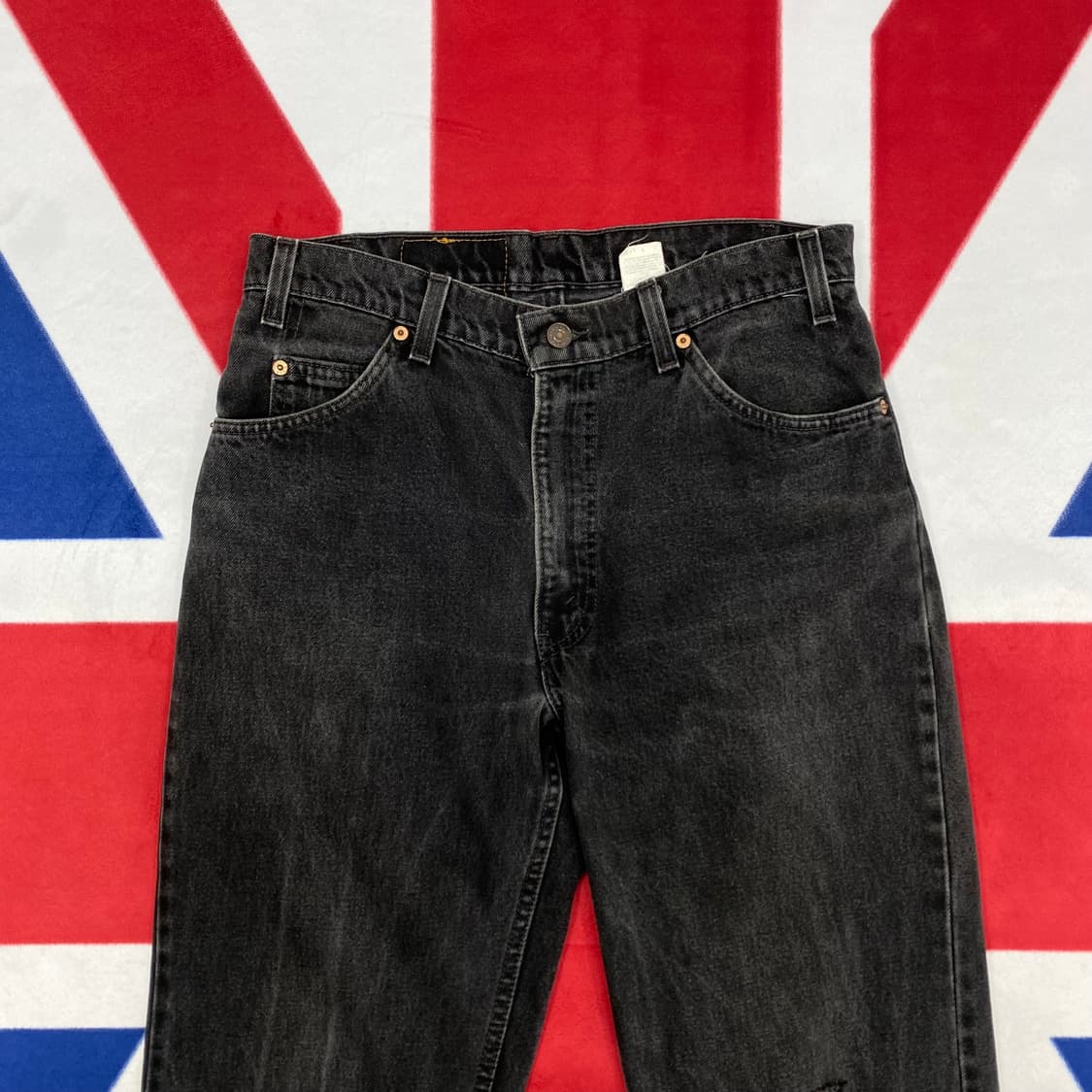90s 리바이스 518 오렌지탭 흑청데님팬츠 34 상품이미지2