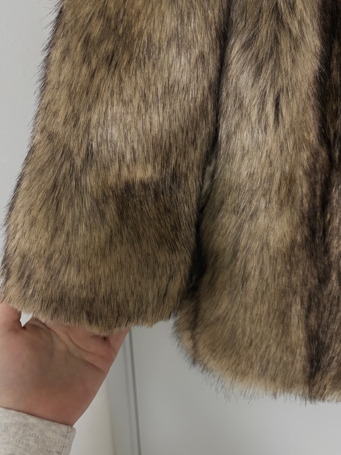 [새상품] 노카라 브라운 퍼 자켓 상품이미지9