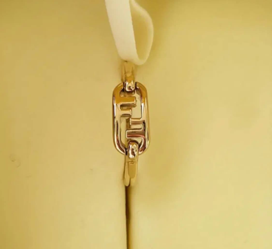 [정품,히든피스] 펜디 F로고 로마 각인 오로 컬러 링 상품이미지2