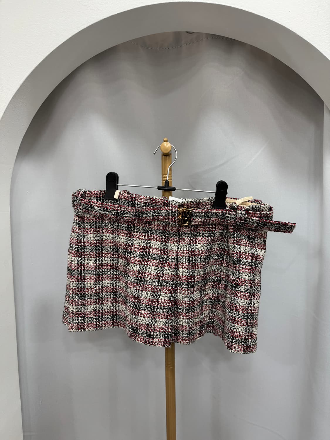 미우미우 치마 체크 스커트 38사이즈  상품이미지1